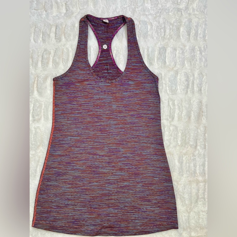 Lululemon Athletica Purple Pink Sleeveless Fitted Tank Top